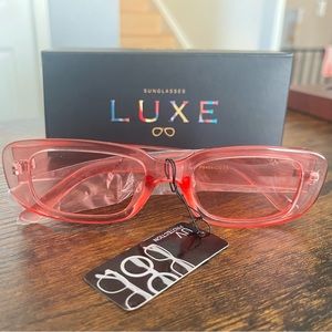 Luxe Sunglasses with box and tag. UV protection